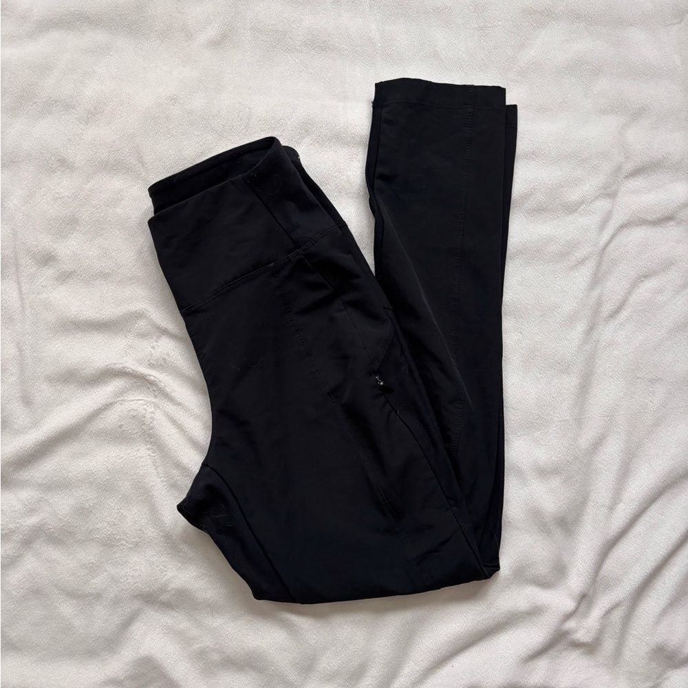 Avalanche Black High Rise Track Pants